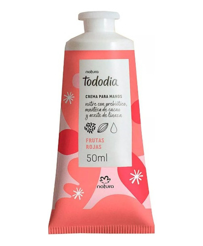 Crema Para Manos Frutas Rojas 50ml Tododia Natura 