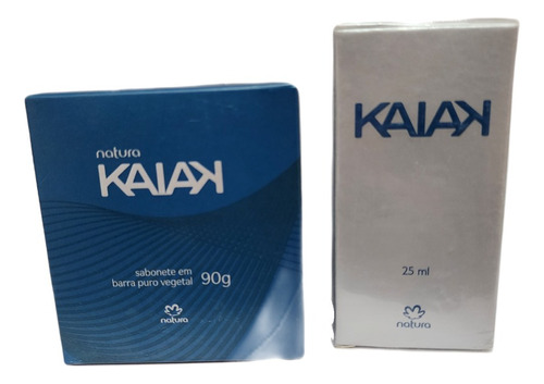 Kit Kaiak Clasico Masculino 25ml Mas Jabon En Barra 90g