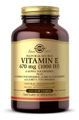 Vitamina E - 670 Mg - 100 Uds