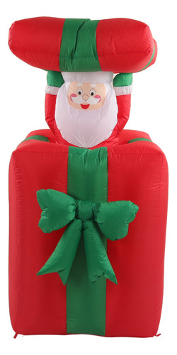 Papá Noel Inflable Navideño De 1,5 M/4,92 Pies Iluminado Al