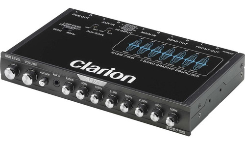 Ecualizador Digital Clarion Eqs755 7 Bandas 6 Canales Rca 8v