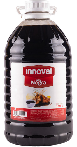 Salsa Negra Garrafa 3100g Innoval Pc 4 - g a $7