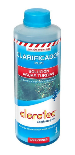 Imagen 2 de 8 de Clarificador Plus X 1 Lt Clorotec-decantador Limpieza Pileta