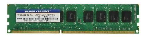 Memoria RAM 8GB 1 Super Talent W1600EB8GM