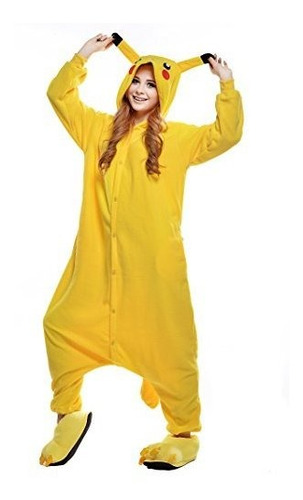 Unisex Adult Pikachu Pijamas Halloween Onesie Traje