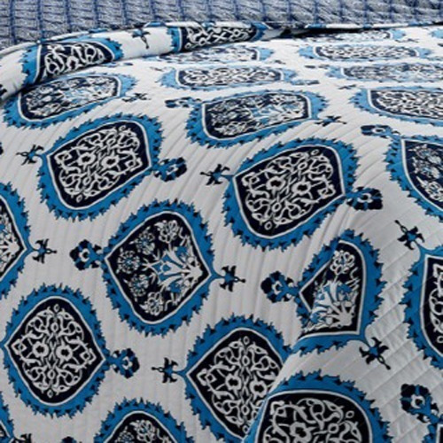 Imagen 4 de 6 de Cubrecama Quilt Cover Reversible +fundas Queen Oakville D4
