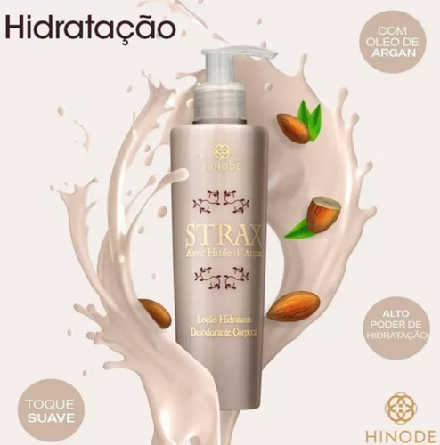 Loção Corporal Strax Hinode Top Para Tatuagem Com Argan