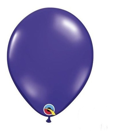 Balão 11'' Redondo Cromado Purple Violet - Qualatex C/6 