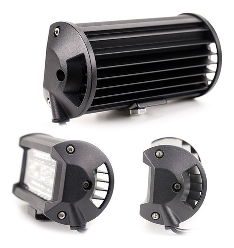 Imagen 3 de 6 de 2 Faros 48 Led Alta/baja Estrobo C/base 12/80v Auto Moto 4x4