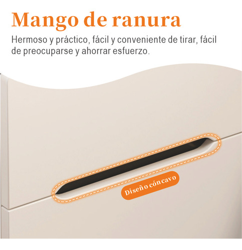 Mesa De Noche Minimalista Moderna 3 Cajones Mdf