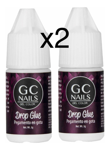 Pegamento Resina En Gota Para Uñas Gc Nails Profesional 2 Pz