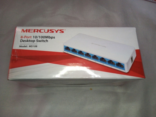 Imagen 2 de 4 de Switch 8 Puertos 10/100 Mbps Mercusys Ms108 Desktop