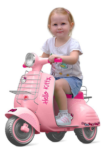 Lambreta Hello Kitty Eletrica 6v Rosa