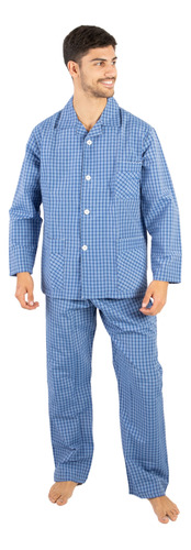 Pijama Hombre Invierno Camisero Polo Club