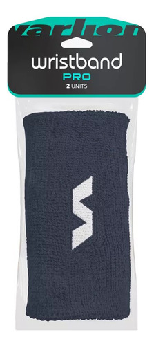 Muñequera Varlion Padel Tenis Deportiva Algodon Absorbente Color Azul Marino Talle Unico