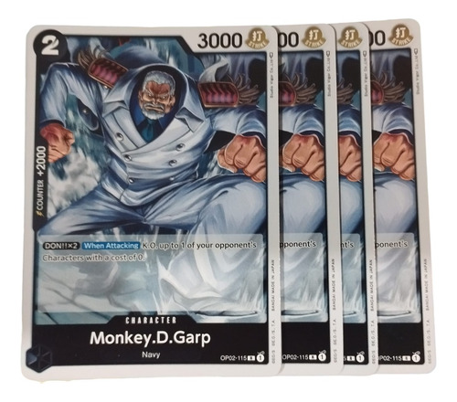 Playset Monkey D. Garp Op02-115 R One Piece Card Game Tcg