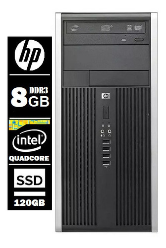 Computador Hp 6000 Quad Core Q6600 8gb Ddr3 Ssd 120gb