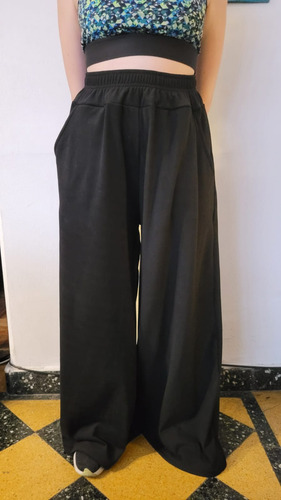 Maxi Palazo Pantalon Frisa Mujer Calentito X Talles