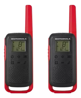 Radio Frs Motorola Talkabout T210pe Paquete X2, Negro Y Rojo