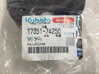 Kubota 17351-74250 Fan Pulley 1735174250 New (tsc) Ssx