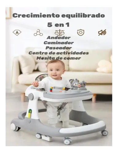 Andadera De Bebé Ajustable Caminadora Multifuncional Unisex