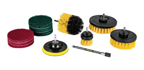 Juego 12 Accesorios Pretul De Limpieza Y Asentado Taladro