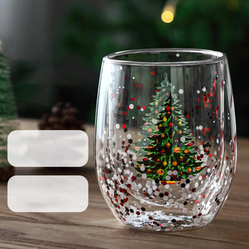 Taza De Café De Vidrio Vasos De Cristalería De Pared Doble