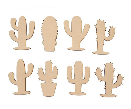 Formitas Fibrofácil Apliques Cactus Plantitas 15cm X10uni