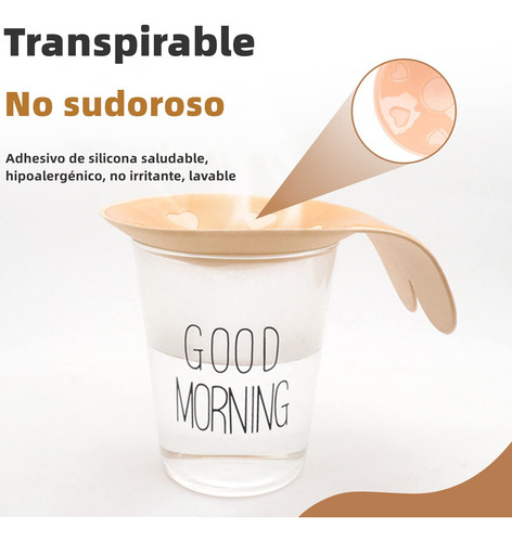 Sujetador Adhesivo Push Up 2 Pares, Cubre Pezones Invisible