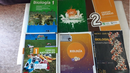 Biologia. Lote De 6 Libros. Muy Buen Estado. 