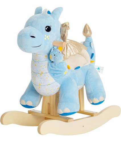 J518 Juguete Mecedor Peluche Dragón Unicornio Balancín Bebés