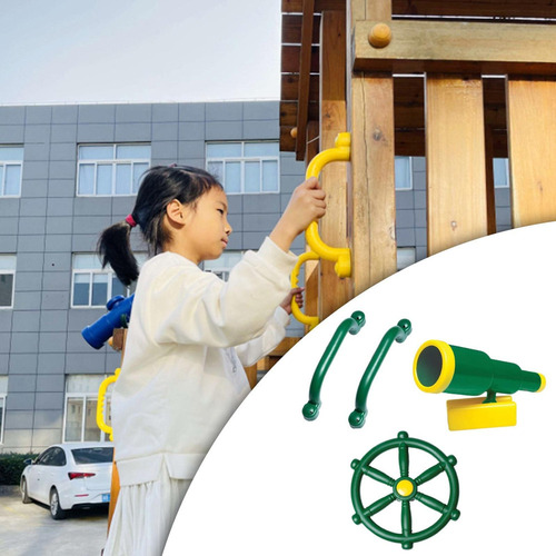 Accesorios Para Parques Infantiles, Rueda De Barco Pirata