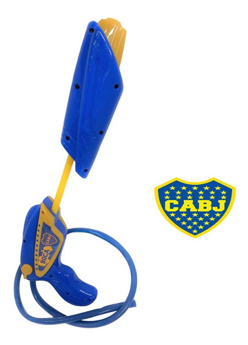 Imagen 3 de 8 de Mochila De Agua Con Pistola Escudo Boca Juniors Jlt 8560