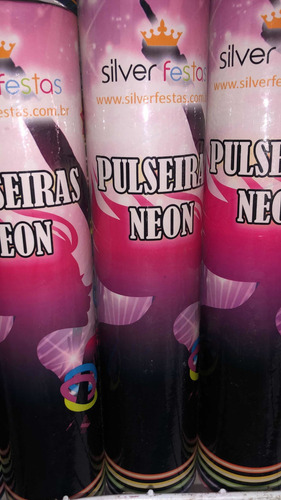 Imagem 3 de 5 de 100 Unidades Pulseira Neon Alto Brilho Fluorescente Balada
