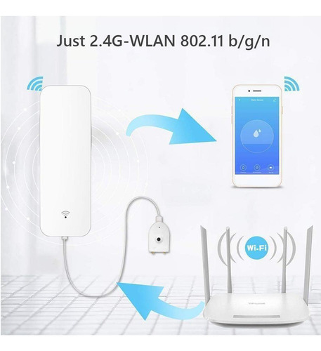 Wifi Sensor De Fuga De Agua De Fugas Aler Seguridad De