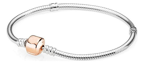 Pulsera Con Forma De Serpiente Con Forma De Rosa 925, Cierre