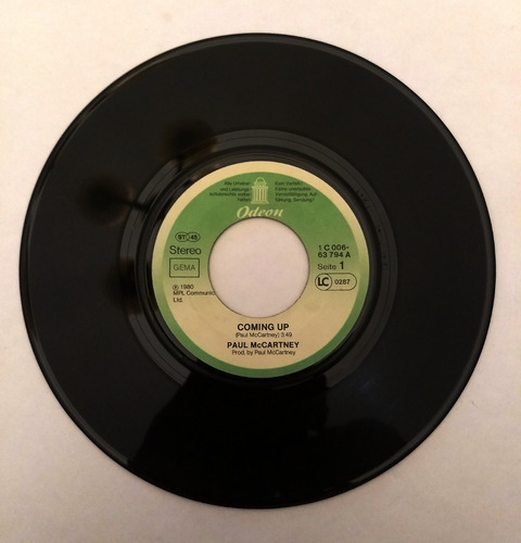 Beatles Single Paul Mccartney With A Little Luck (u.s.a.)