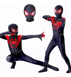 Disfraz Hombre Araña Traje De Spider Man Niño Cosplay Anime