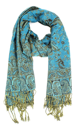 Paskmlna Reversible Paisley Pashmina Shawl Wrap Colores Eleg