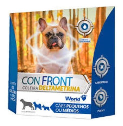 Coleira Confront Antipulgas/ Carrapato Pequeno Médio - 19gr