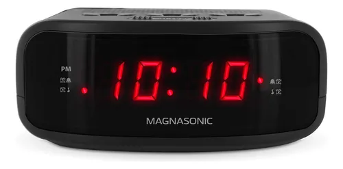 Magnasonic Digital Am/fm Clock Radio With Battery Backup, Dual Alarm, Sleep & Snooze Functions, Display Dimming Option (eaac200)