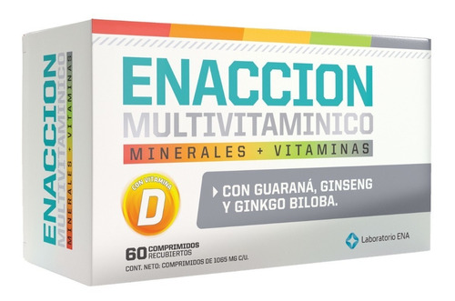 Enaccion Multivitaminco X 60u Vitaminas + Energizantes