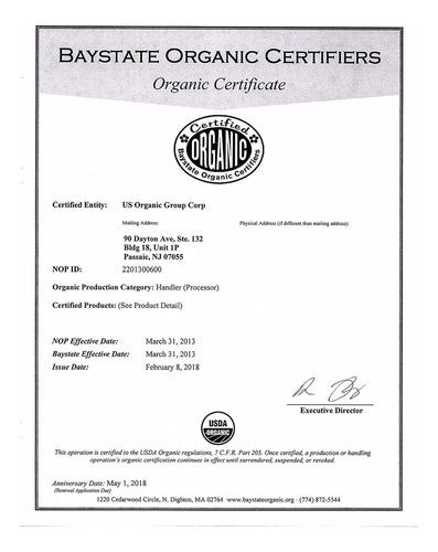 Aceite De Coco Mct Orgánico Fraccionado Us Organic,