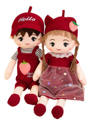 2 Uds Juguetes De Peluche Pareja Muñeca 60 Centímetros
