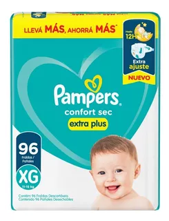 Pampers Plus Confort Sec Todos Los Talles Pack Ahorro