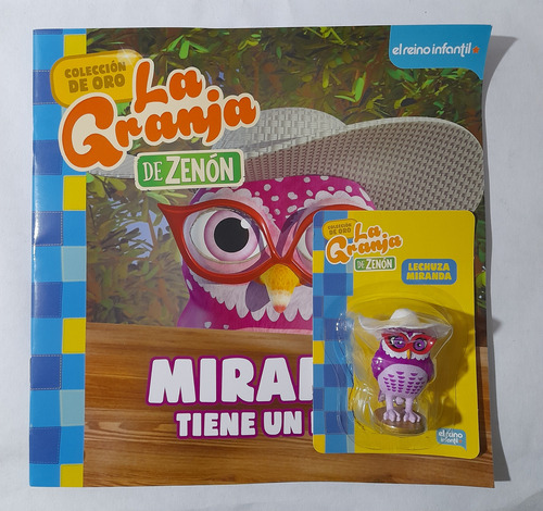 Col. Figurines La Granja De Zenón, Clarín: Figura + Cuento Lechuza Miranda