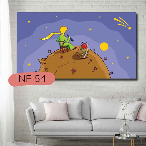 Imagen 5 de 9 de Cuadros El Principito 30x60 Varios Diseños Tela Canvas
