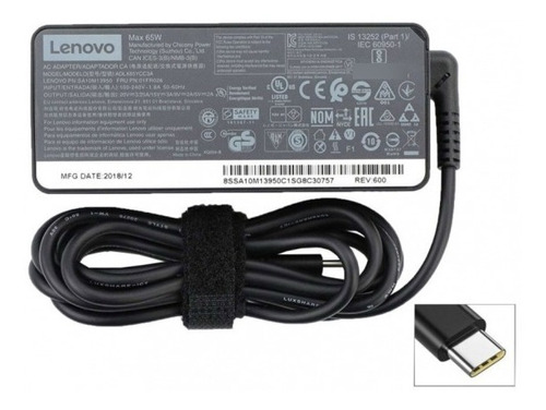 Lenovo Cargador Usb-c 20v 3.25 65w Original