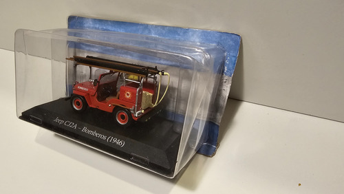 Autos Inolvidables De Reparto Y Servicio Varios Modelos 1/43 11 Jeep Cj2a 1946 Bomberos
