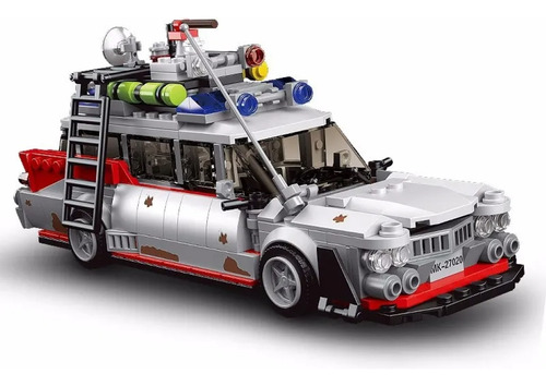 Bloco De Montar - Building Blocks - Carro Caça Fantasmas 603 Ecto1 - Caça Fantasmas